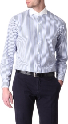 RALPH LAUREN Custom-fit single-cuff spread-collar shirt