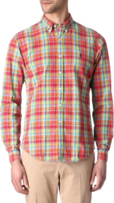 RALPH LAUREN Checked slim-fit shirt