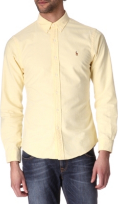 RALPH LAUREN Logo slim-fit single cuff shirt