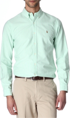 RALPH LAUREN Logo slim-fit single cuff shirt