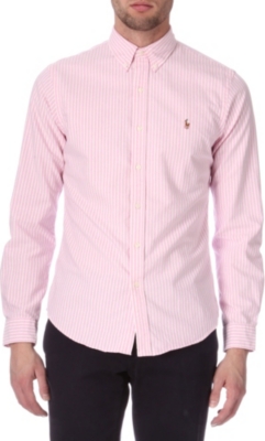 RALPH LAUREN Logo slim-fit single cuff shirt