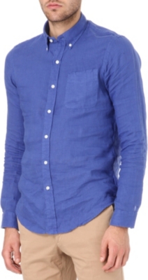 RALPH LAUREN Slim-fit single-cuff linen shirt