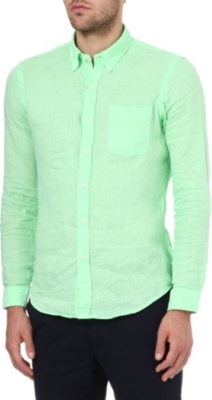 RALPH LAUREN Slim-fit single-cuff linen shirt