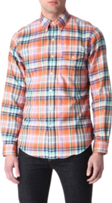 RALPH LAUREN Checked custom-fit shirt