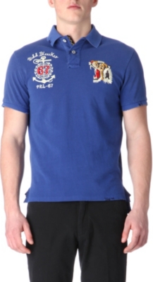 RALPH LAUREN Custom-fit mesh Eastern Fleet polo shirt