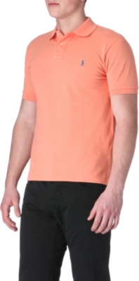 RALPH LAUREN Slim-fit mesh polo shirt
