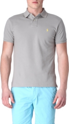 RALPH LAUREN Slim fit mesh polo shirt
