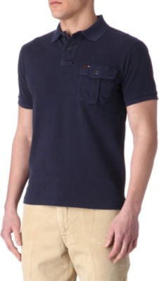 RALPH LAUREN Slim-fit patch-pocket polo shirt