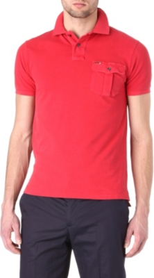 RALPH LAUREN Slim-fit patch-pocket polo shirt