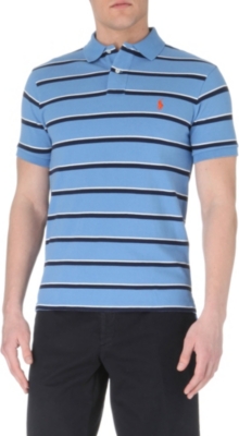RALPH LAUREN Slim-fit striped polo shirt