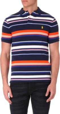 RALPH LAUREN Custom-fit striped polo shirt