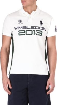 RALPH LAUREN Wimbledon cotton-mesh polo shirt