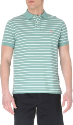 RALPH LAUREN Custom-fit striped polo shirt
