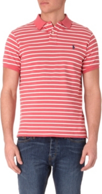 RALPH LAUREN Custom-fit striped polo shirt