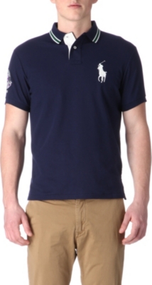 RALPH LAUREN Wimbledon custom-fit twin-tipped polo shirt
