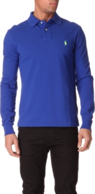 RALPH LAUREN Slim-fit long-sleeved polo shirt