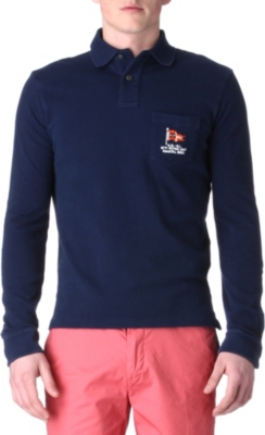 RALPH LAUREN Custom-fit long-sleeved polo shirt