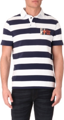 RALPH LAUREN Custom-fit striped rugby polo shirt