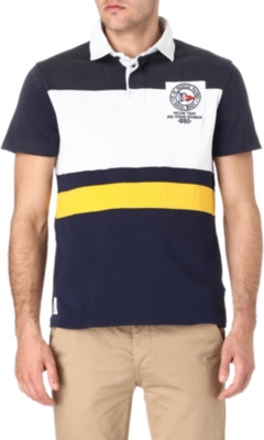 RALPH LAUREN Custom-fit striped rugby shirt