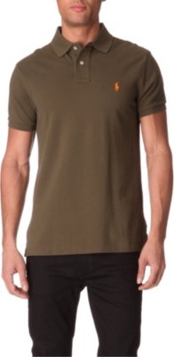 RALPH LAUREN Custom-fit mesh polo shirt