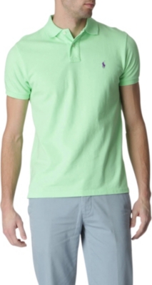 RALPH LAUREN Custom&ndash;fit mesh polo shirt