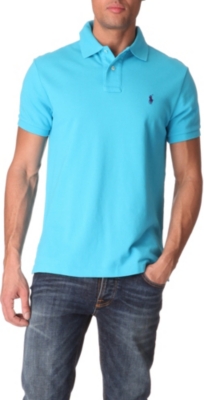 RALPH LAUREN Custom-fit mesh polo shirt