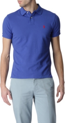 RALPH LAUREN Custom&ndash;fit mesh polo shirt