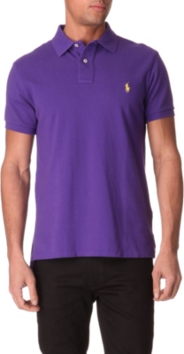 RALPH LAUREN Custom-fit mesh polo shirt