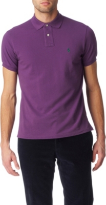 RALPH LAUREN Custom&ndash;fit mesh polo shirt