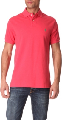 RALPH LAUREN Custom-fit mesh polo shirt