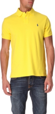 RALPH LAUREN Custom-fit mesh polo shirt