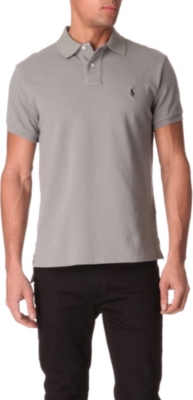 RALPH LAUREN Custom-fit mesh polo shirt