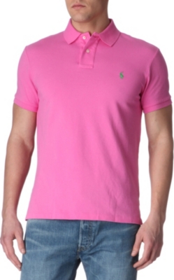 RALPH LAUREN Custom&ndash;fit mesh polo shirt