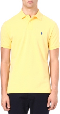 RALPH LAUREN Custom–fit mesh polo shirt
