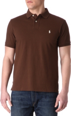 RALPH LAUREN Custom–fit mesh polo shirt
