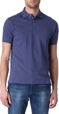 RALPH LAUREN Custom–fit mesh polo shirt