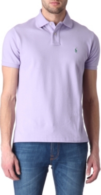RALPH LAUREN Custom–fit mesh polo shirt