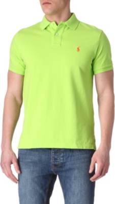 RALPH LAUREN Custom–fit mesh polo shirt