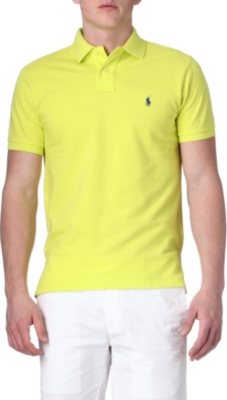 RALPH LAUREN Custom–fit mesh polo shirt
