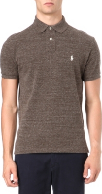 RALPH LAUREN Custom–fit mesh polo shirt