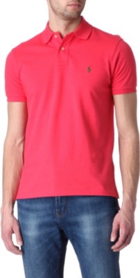 RALPH LAUREN Custom–fit mesh polo shirt