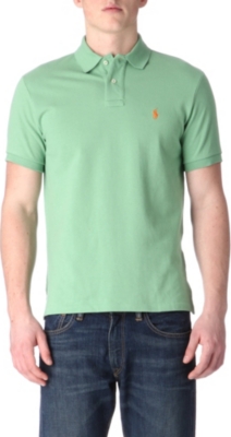 RALPH LAUREN Custom–fit mesh polo shirt