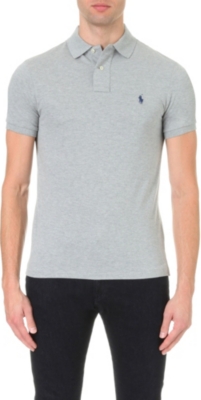 RALPH LAUREN Slim&ndash;fit mesh polo shirt