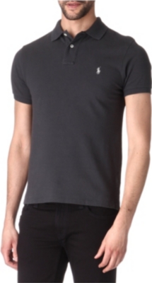 RALPH LAUREN Slim&ndash;fit mesh polo shirt