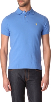 RALPH LAUREN Slim&ndash;fit mesh polo shirt