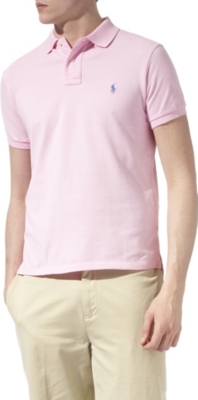 RALPH LAUREN Slim&ndash;fit mesh polo shirt