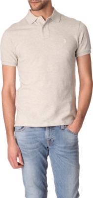 RALPH LAUREN Slim&ndash;fit mesh polo shirt