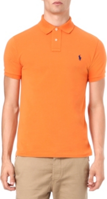 RALPH LAUREN Slim-fit mesh polo shirt
