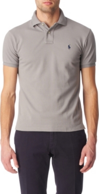 RALPH LAUREN Slim-fit mesh polo shirt