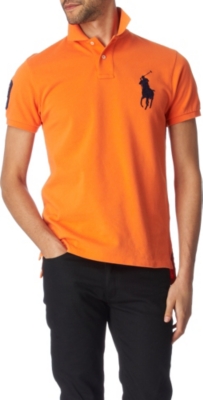 RALPH LAUREN Custom&ndash;fit polo shirt (Bedford orange/